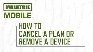 How To Cancel Monthly Data Plan and Remove Modem From Moultrie Mobile Account [upl. by Andria]