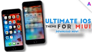 ULTIMATE iOS theme  for MIUI  xiaomi  adnan D tuber [upl. by Nonnaer]