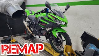 KAWASAKI NINJA 400  REMAP  FILTRO  ESCAPAMENTO FULL VEJA O RESULTADO [upl. by Elleiand451]