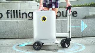 AirwheelFree Intelligent Liferideable smart Mini electric scooter tech luggagesuitcase [upl. by Grosberg134]