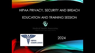 HIPAA 2024 Security Privacy and Breach [upl. by Garges]