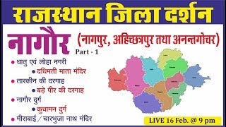 Nagour District  नागौर जिलाPart1  राजस्थान जिला दर्शन  For All Competition Exam  By Ankit Sir [upl. by Piotr391]