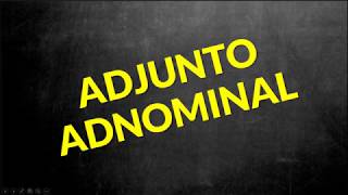 📌Como identificar adjunto adnominal Prof Alda [upl. by Lali85]