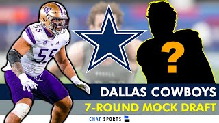 Dallas Cowboys 7Round Mock Draft Ft Troy Fautanu Payton Wilson amp More After The 2024 NFL Combine [upl. by Libyc270]