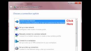 Setting up a PPPOE Connection in Windows 7 [upl. by Temirf839]