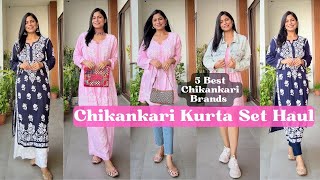 Chikankari Kurta Sets Haul  Dream Simple [upl. by Akihc]