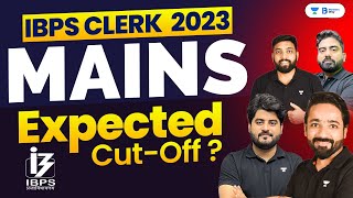 IBPS Clerk Mains Cut off 2023  IBPS Clerk Mains Expected Cut off 2023  IBPS Clerk Mains 2023 [upl. by Cyprus]