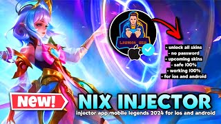 BEST INJECTOR IN ML UNLOCK ALL SKINS FOR iOS AND ANDROID NO PASSWORD NIX INJECTOR ML 2024 [upl. by Yrad422]