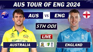 AUSTRALIA vs ENGLAND 5th ODI MATCH LIVE COMMENTARY  AUS vs ENG LIVE [upl. by Elimay]