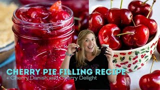 Cherry Pie Filling Recipe and ways to use it [upl. by Ynetsed496]