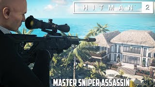 HITMAN 2  HAVEN Island Last Resort MASTER Sniper Assassin Suit Only [upl. by Tehr]