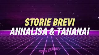 Tananai Annalisa  STORIE BREVI Karaoke [upl. by Ebberta]