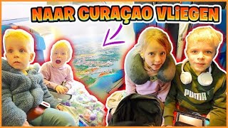 WE VLiEGEN 10 UUR MET 4 KiNDEREN NAAR CURAÇAO 🇨🇼  17 uur durende reis  Bellinga Vlog 3052 [upl. by Yorle]