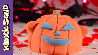 Kinetic Sand  Jokes  Squishing Halloween [upl. by Naujtna]