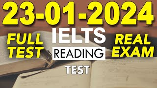 IELTS Reading Practice Test 2024 with Answers  23012024 [upl. by Aramal]