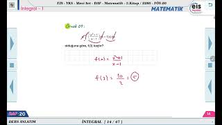 Mavi Set Matematik 3  İntegral  1 📏 [upl. by Lias]