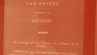 1808 Thomson Septuagint Bible Reading Matthew 11 [upl. by Bopp]