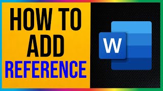 How to Add References in Word EASY [upl. by Adamec]