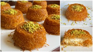 The perfect mini kunafa recipe أطيب وألذ كنافة بجبنة الريكوتا [upl. by Ynna]