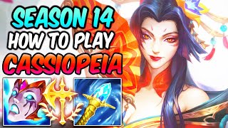 HOW TO PLAY CASSIOPEIA MID  Best Build amp Runes  Diamond Player Guide  TIPS  League of Legends [upl. by Hiltan]