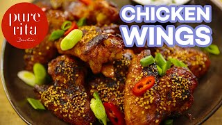 🍗 Chicken Wings  Hähnchenflügel im Backofen oder vom Grill 🎬Rezept [upl. by Clarise899]