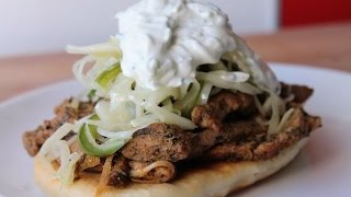 Gyros Selber Machen Rezept  Homemade Gyros Pita Recipe  ENG SUBS [upl. by Sevik]