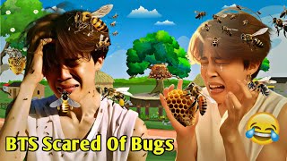 BTS vs Bugs  Never Ending Saga Scared Moments [upl. by Noxid]