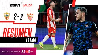 ¡LUCAS OCAMPOS ANOTÓ EN EL EMPATE AGÓNICO DE LOS INDÁLICOS  Almería 22 Sevilla  RESUMEN [upl. by Zerline372]