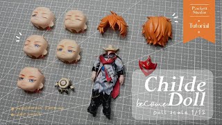 TartagliaChilde become Doll｜Custom Nendoroid [upl. by Sunday337]