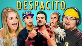 ADULTS REACT TO DESPACITO Luis Fonsi ft Daddy Yankee Justin Bieber [upl. by Morentz]