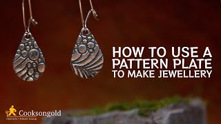 How To Use A Pattern Plate To Make Jewellery [upl. by Fleeman]