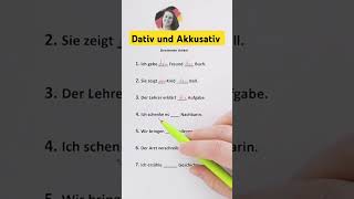 Dativ und Akkusativ  Bestimmte Artikel  Learn German  German for beginners [upl. by Alton905]