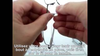 Changer de fil sur vos lunettes Semicerclées [upl. by Kenwood]