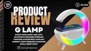 LED G63 Lamp Review Smart Intelligent Wireless Charger Bluetooth Speakers Honest [upl. by Kilam795]