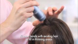 XFusion Keratin Hair Fibers  Hair Replacement System [upl. by Sharia]