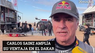 DAKAR  ETAPA 8 CARLOS SAINZ no se la juega y amplía su ventaja en el Dakar [upl. by Alemak199]