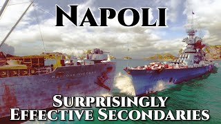 World of Warships Napoli  Surprisingly Effective Secondaries [upl. by Conal68]