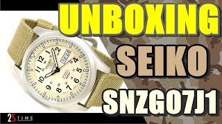 SEIKO 5 Sports SNZG07J1 Better Field Watch Unboxing [upl. by Vullo890]