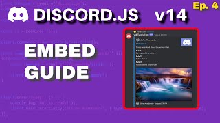2024 Complete Embed Builder Guide  Discordjs v14 [upl. by Lenra]