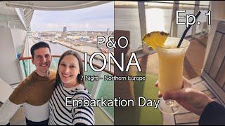 PampO Iona Northern Europe  Ep1Embarkation Day  Double Room Deck12  Dinner at Opal Restaurant [upl. by Atilahs]