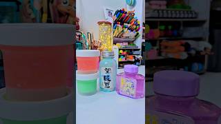 Korean water 💧 slime 🧫 unbox panalam vanga chellakutties😱 WOW shorts youtubeshorts slime diy [upl. by Reace]