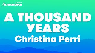 Christina Perri  A Thousand Years Karaoke Version [upl. by Cohligan]