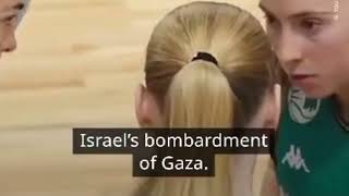 Irish womens basketballteam refuses handshakewith Israel [upl. by Thora43]