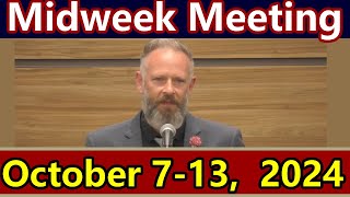 JW Midweek Meeting  September30October 6 2024  Answers for the meeting [upl. by Cirone]