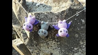 Amigurumi Crochet Bat Tutorial [upl. by Skoorb]