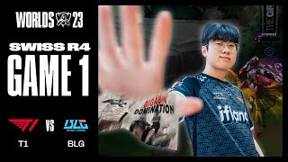 군자의 복수  T1 vs BLG 게임 1 하이라이트  스위스 스테이지 Day 8  1028  2023 월드 챔피언십 [upl. by Lamraj]