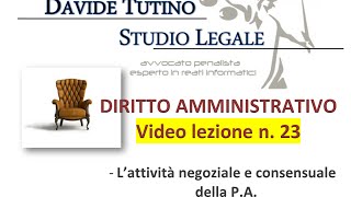 Dir Ammvo Vecchia disciplina ante codice dei contratti pubblici L’attività negoziale della PA [upl. by Rovelli690]