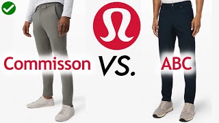 Lululemon Commission Pant VS ABC Pant Review [upl. by Avis]