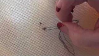 Half Stitch on Aida Fabric  Julies Cross Stitch Tips [upl. by Kalam]