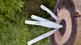 Podstawowe techniki rzucania nożem Knife throwing basics [upl. by Alaecim]